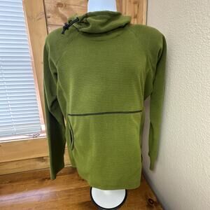 Melanzana Micro Grid Fleece Hoodie Mens Small Ski Mountain Hike Camp Layer
